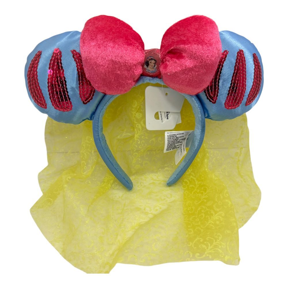 Disney Princess Headband with Pink and Blue Bow